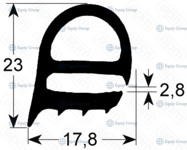 УПЛОТНЕНИЕ ДВЕРИ RATIONAL 50120704