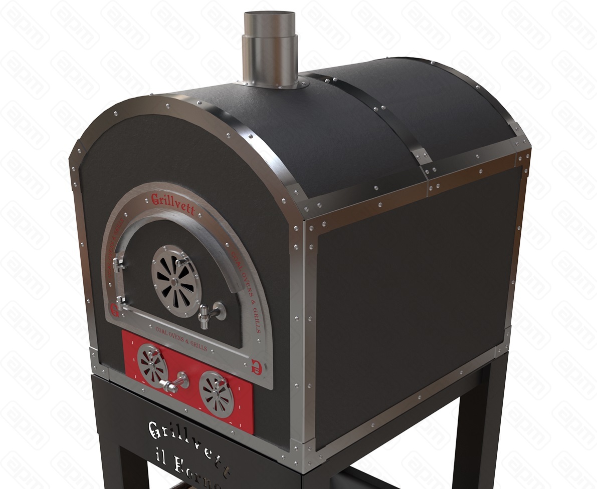 ПЕЧЬ ДРОВЯНАЯ GRILLVETT G-BOX ЧЕРНАЯ СТАЛЬ