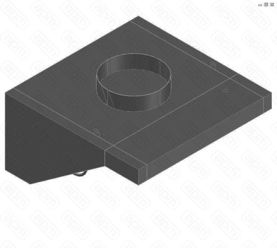 ЗОНТ ВЫТЯЖПРИСТЕННЫЙ ЗВПОСК-0808