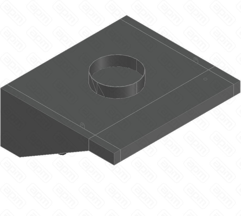 ЗОНТ ВЫТЯЖПРИСТЕННЫЙ ЗВПОСК-1009