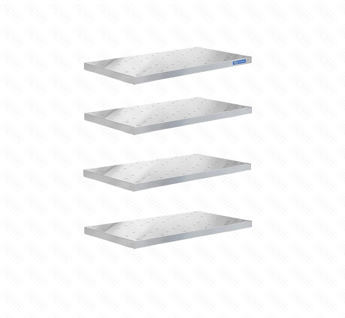 КОМПЛЕКТ ПЕРФОРИРОВАННЫХ ПОЛОК ДЛЯ СТЕЛЛАЖА КУХОННОГО KAYMAN ПС-440806