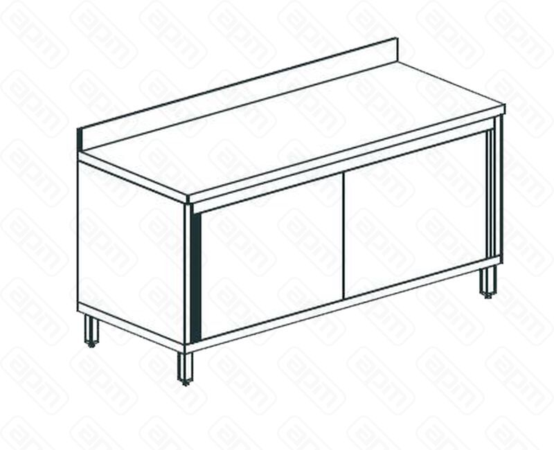 СТОЛ ПРОИЗВОДСТВЕННЫЙ ЗАКРЫТЫЙ APACH CHEF LINE LWC710SH2SDU