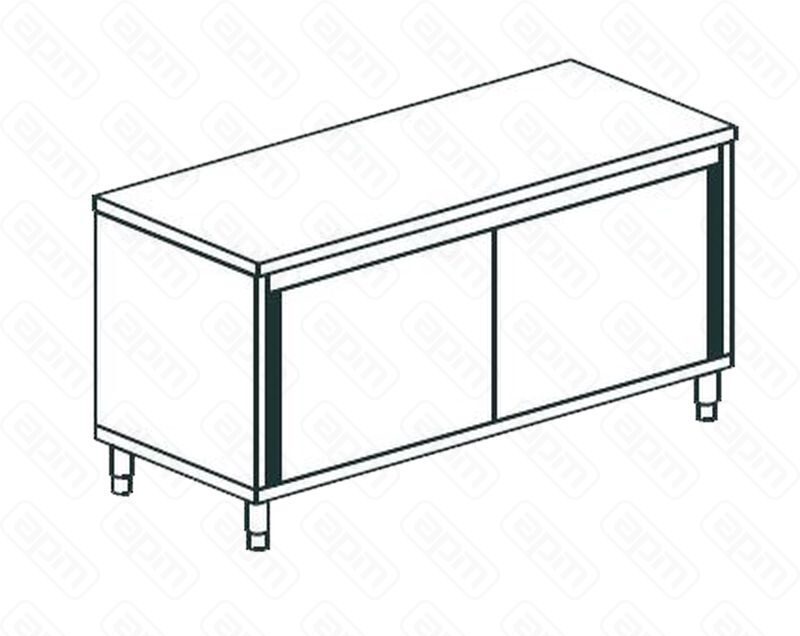 СТОЛ ПРОИЗВОДСТВЕННЫЙ ЗАКРЫТЫЙ APACH CHEF LINE LWC712SH2SD