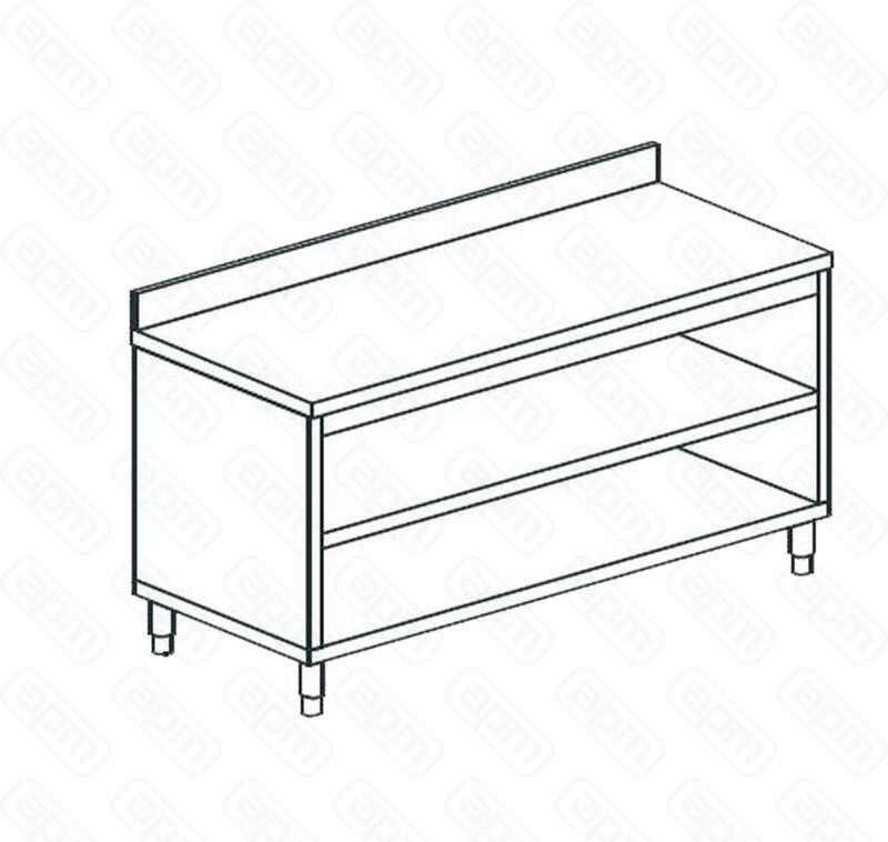СТОЛ ПРОИЗВОДСТВЕННЫЙ ЗАКРЫТЫЙ С 3-Х СТОРОН APACH CHEF LINE LWC611SH2U