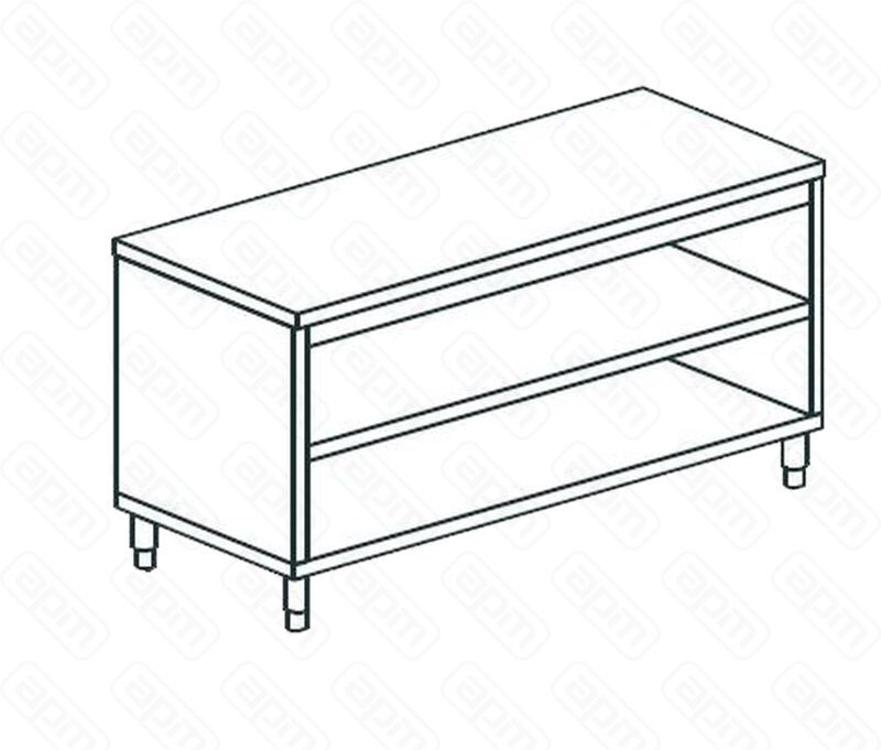 СТОЛ ПРОИЗВОДСТВЕННЫЙ ЗАКРЫТЫЙ С 3-Х СТОРОН APACH CHEF LINE LWC620SH2