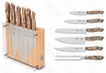 Набор ножей 6 предметов Nature с деревянными ручками с подставкой 43700NT01000006