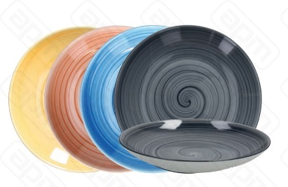 Тарелка глубокая 30см GIOTTO GREY CP023301051