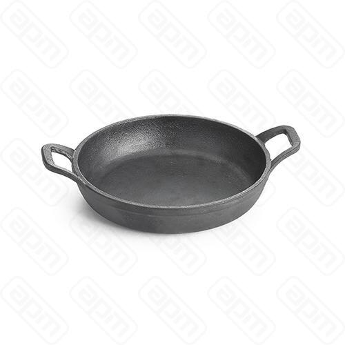 Сковорода чугунная d15см h3см 0355л порционная с двумя ручками цвет черный CW30104