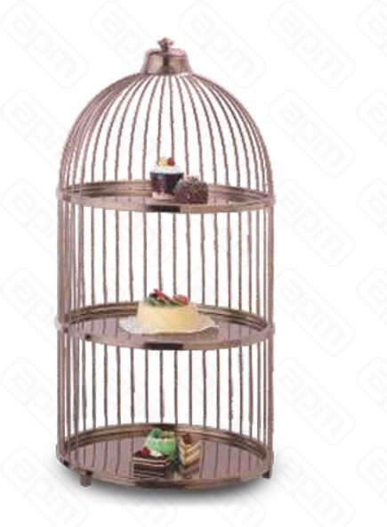 Этажерка 3-х ярусная h8342см Rose Gold BE3-02