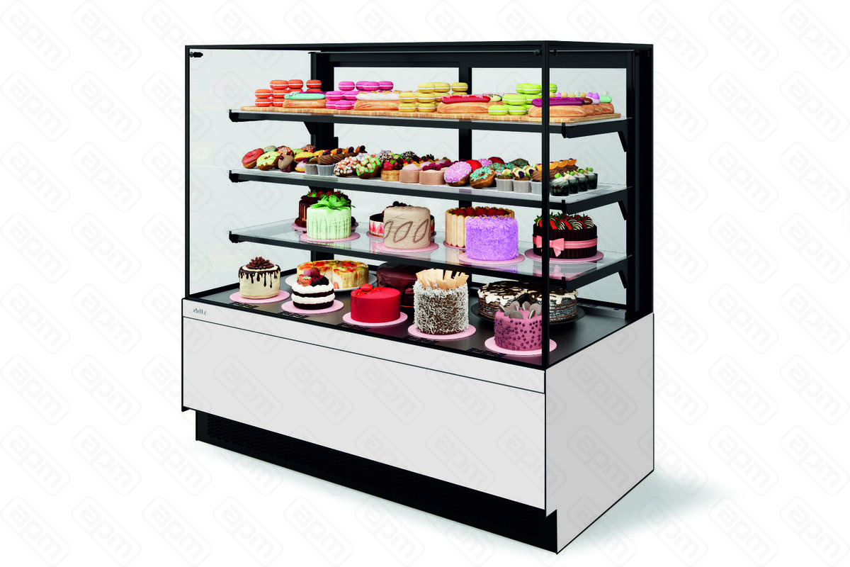 ВИТРИНА КОНДИТЕРСКАЯ VETE II KUB OFT 90 ЧЕРНЫЙ МАТСЕРЫЙЧЕРНЫЙ МАТКРАШЕНЫЙ ВК270289-295