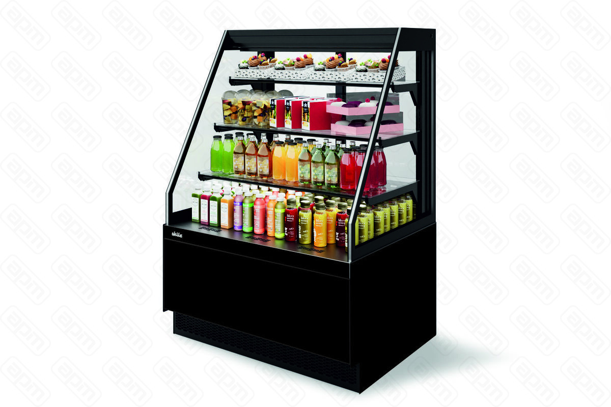 ВИТРИНА КОНДИТЕРСКАЯ VETE II KUB OFT 90 ЧЕРНЫЙ МАТМЕТАЛЛИККРАШЕННАЯ ВК270 285-592