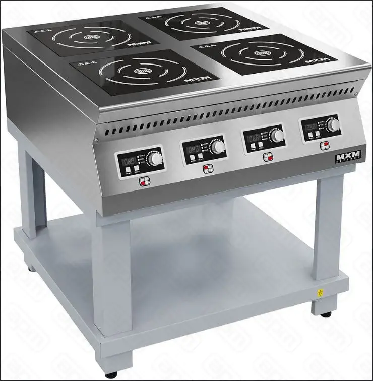 Плита индукционная тип ПИ модель ПИ49П50 без воздуховода на крашеной подставке