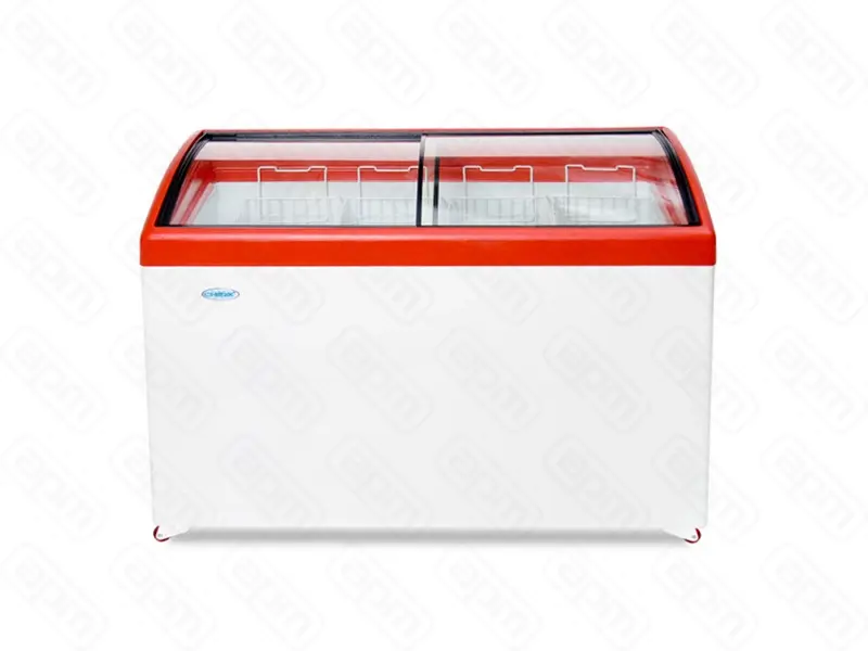 Ларь морозильный СНЕЖ МЛГ 400 красный