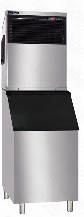 Льдогенератор EKSI серии CUBE модель LLC-220 бункер D-350 кубиковый лед