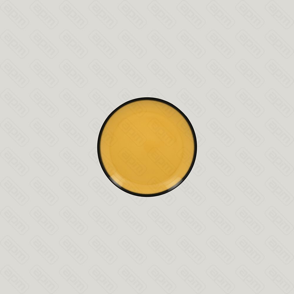 Тарелка круглая RAK Porcelain LEA Yellow 15 см желтый цвет