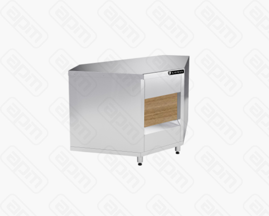 ПРИЛАВОК НЕЙТРАЛЬНЫЙ KAYMAN ПНВН-90-01-МХ ВНУТРЕННИЙ УГЛОВОЙ ДЕР ЯПОНСКИЙ ДУБ