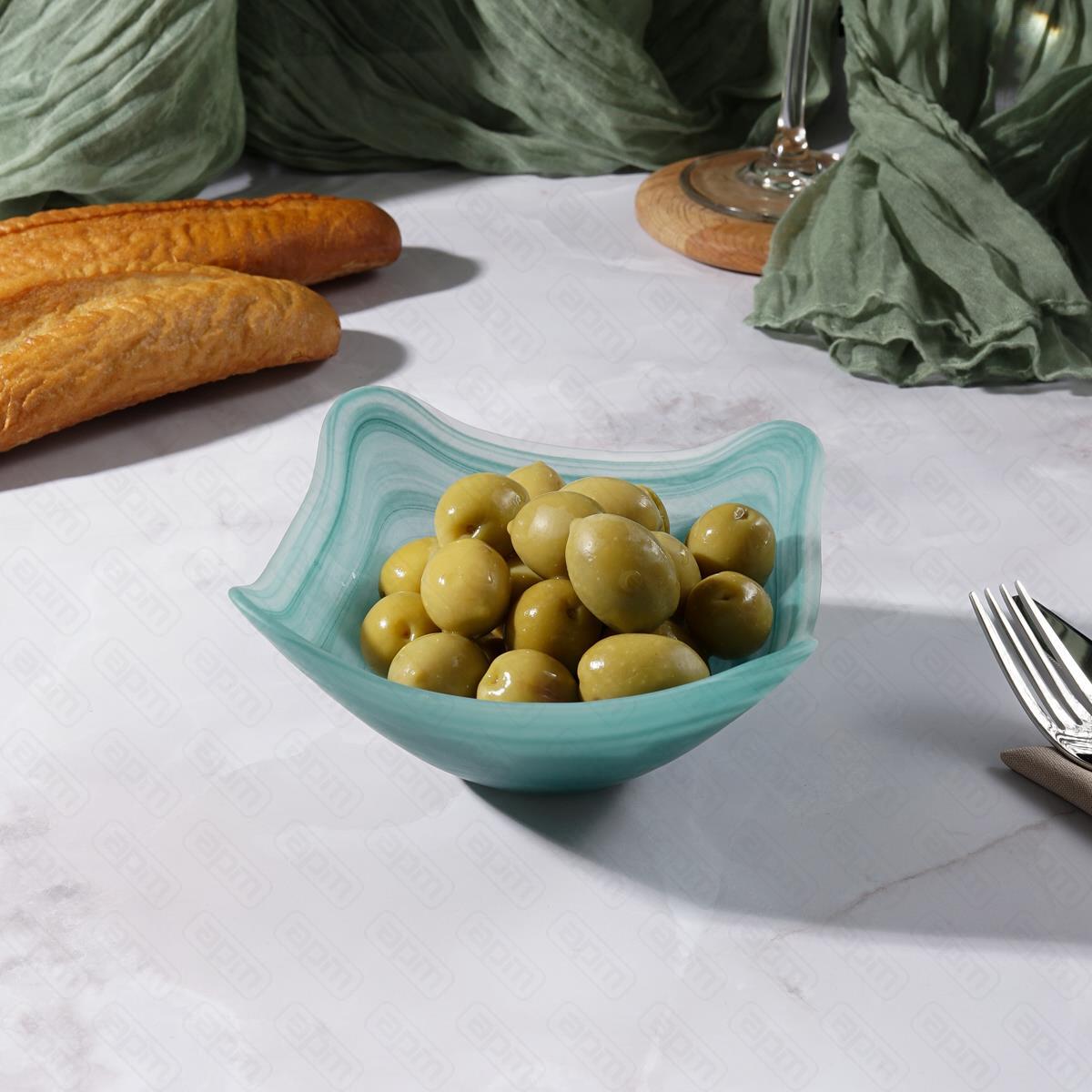 Салатник матовый 1414см h7 см 300 мл материал cтеклосерия Green Sky PL