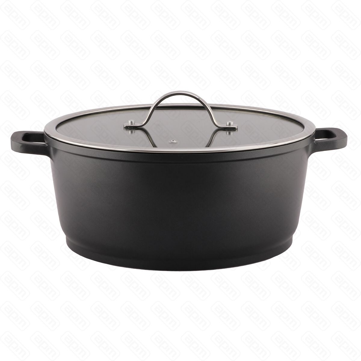 Кастрюля с крышкой 7л28125 сминдукцияал с антипригарным покрытиемлитая  PL Proff Cuisine