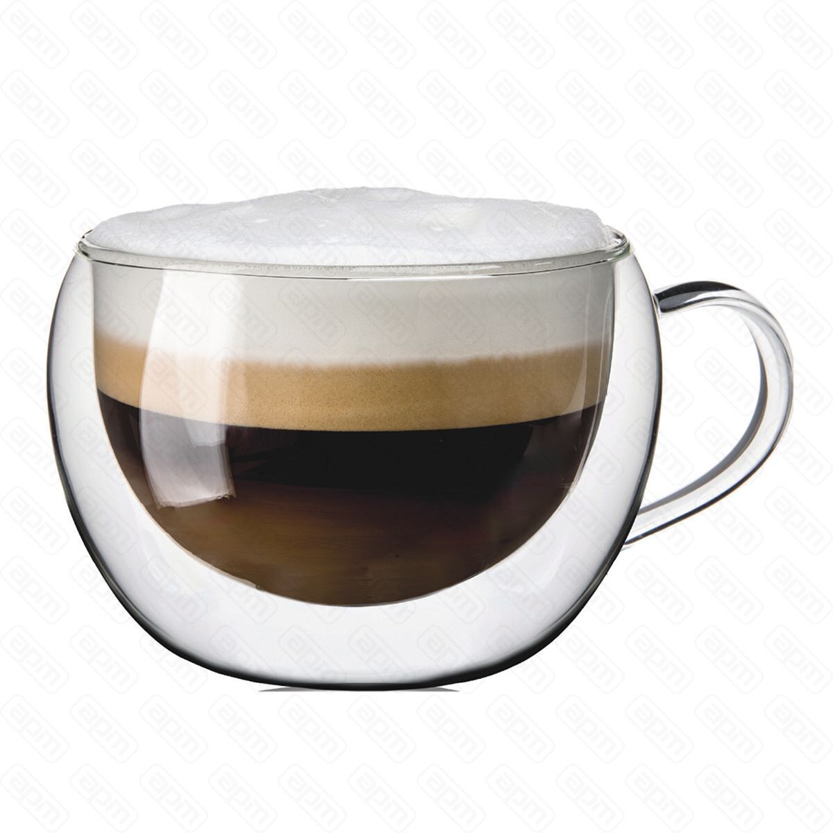 Набор кружек 2шт270 мл термостойкое стекло двойные стенки PL