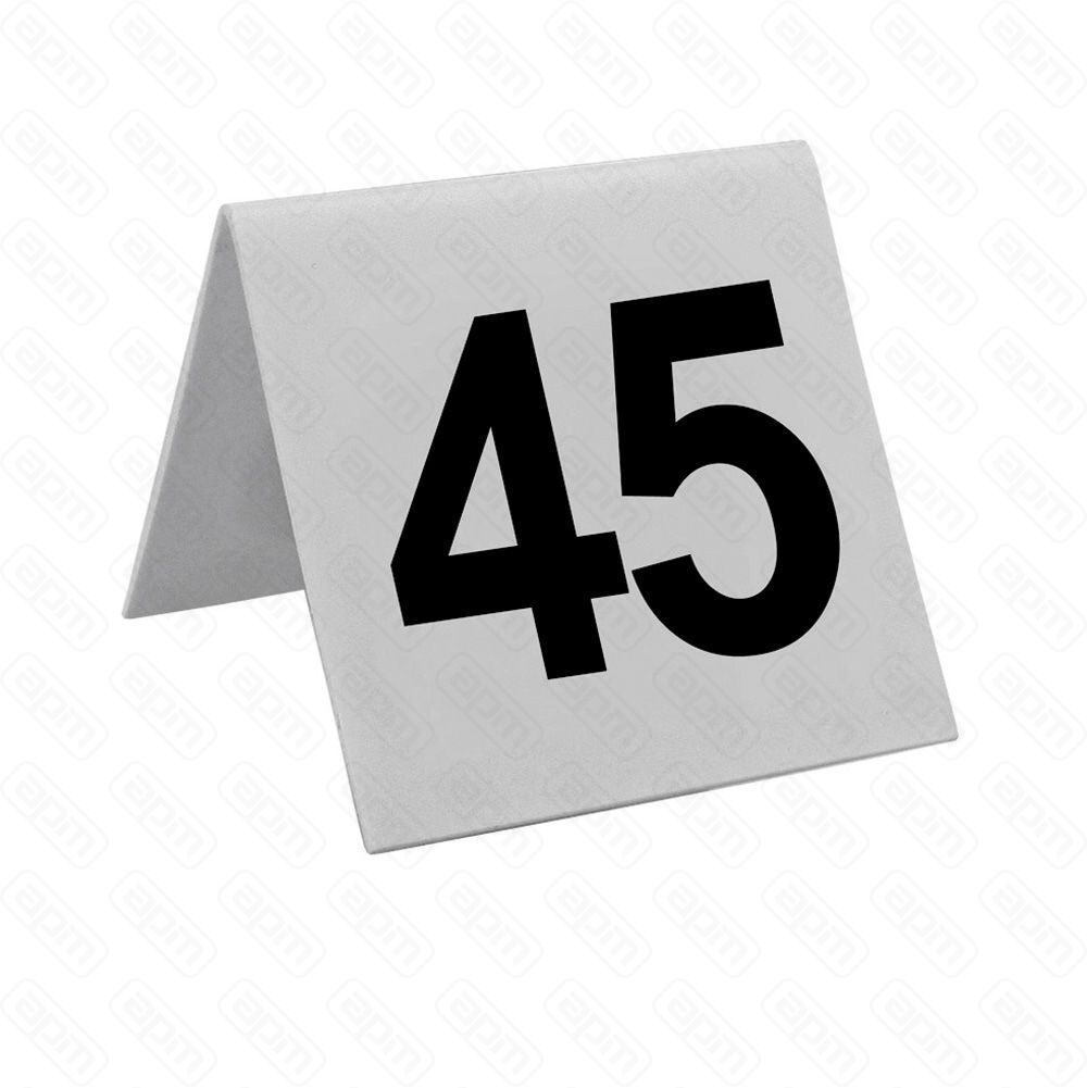 Настольная табличка Номера 76-100 7575 см пластик PL Proff Cuisine