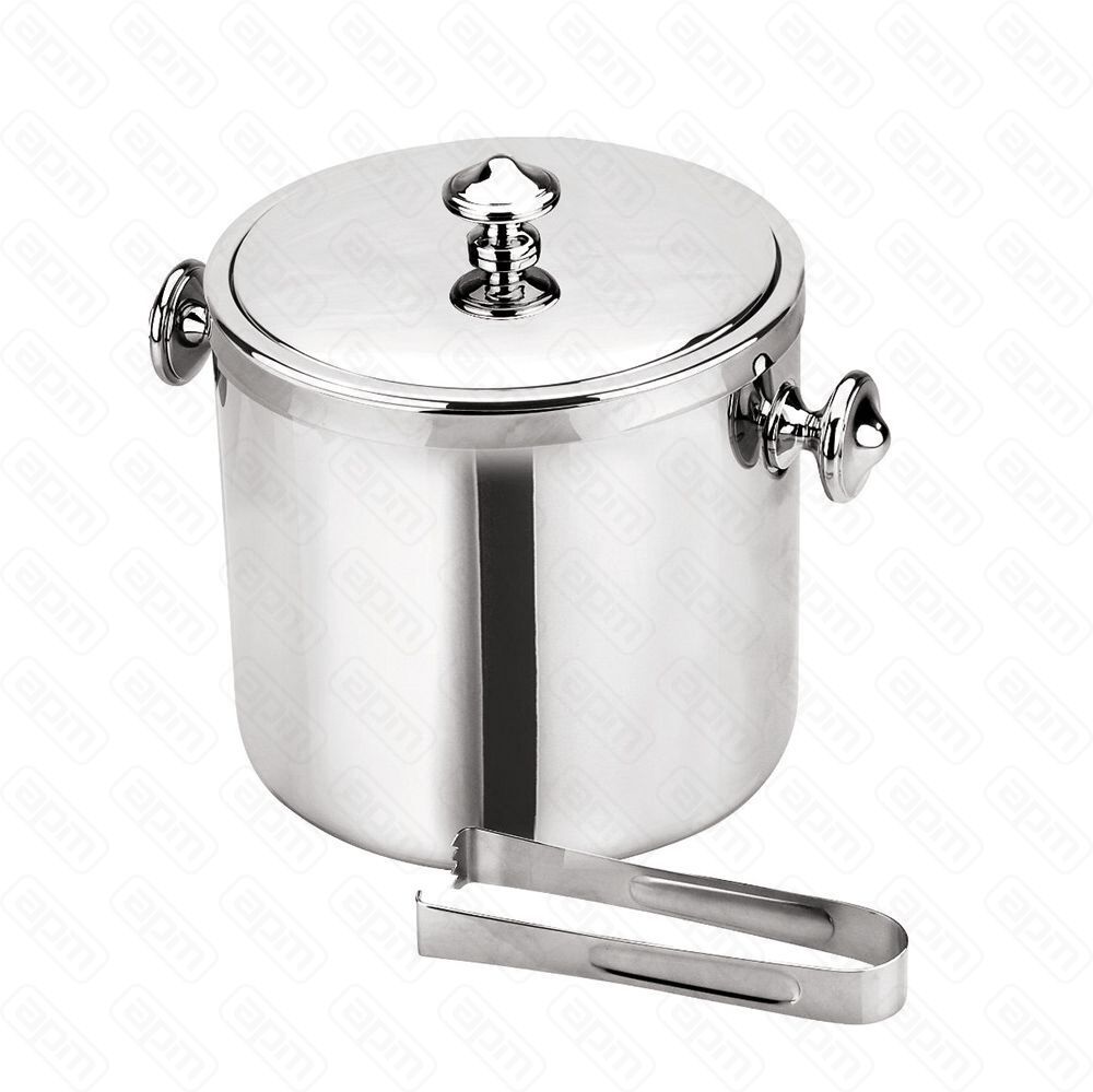 Ведерко для льда  щипцы d 15 см h 17 см нержавейка PL - BarWare  REG