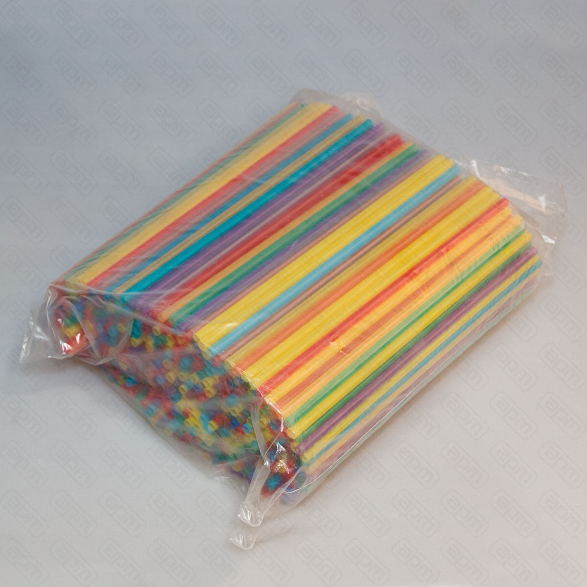 Трубочки для коктейля без изгиба в ассортименте 2408 см