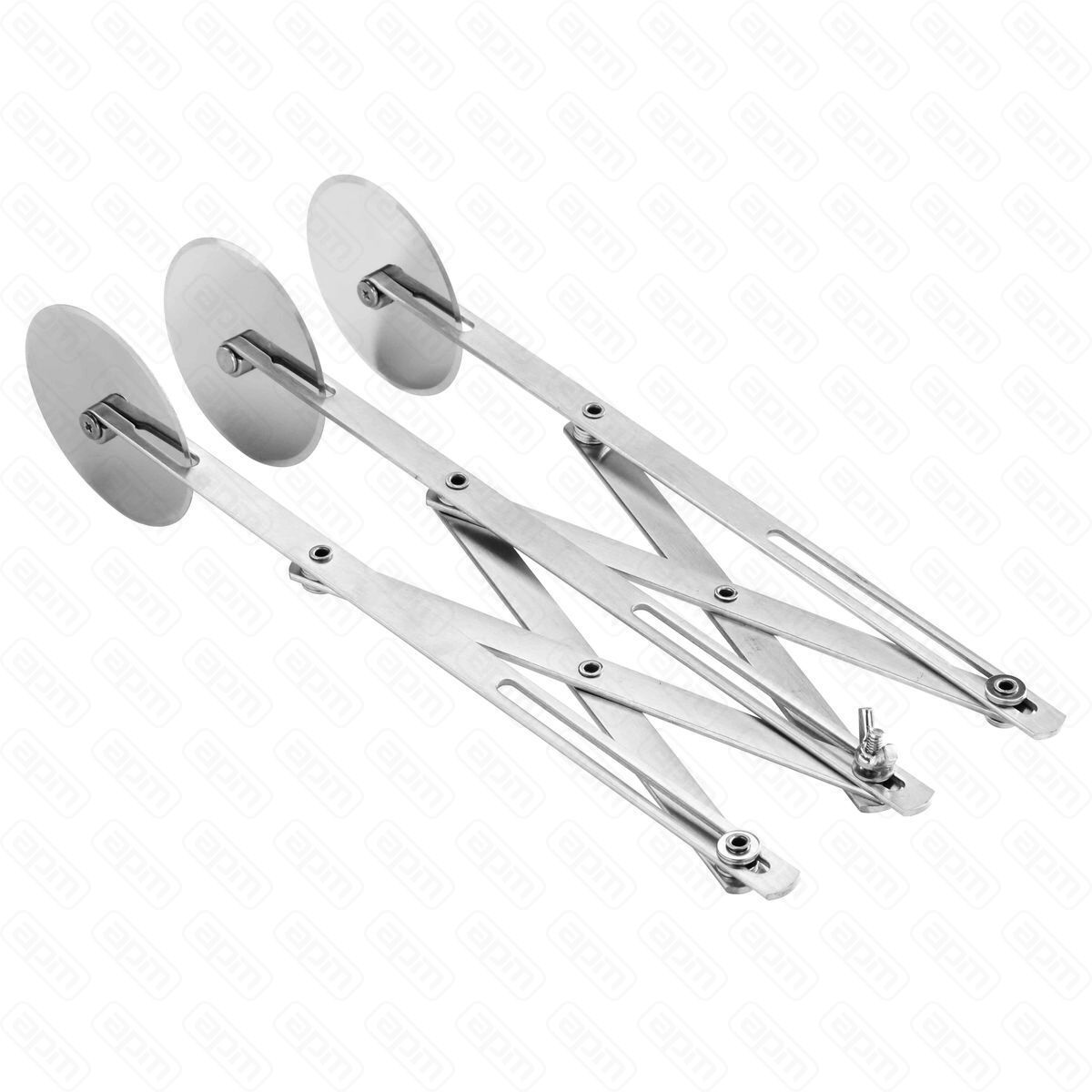 Нож роликовый для теста раздвижной 3 лезвия нержавейка PL