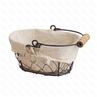 Подставка для хлеба металлическая с хлопковой вставкой 171258h см PL Proff Cuisine