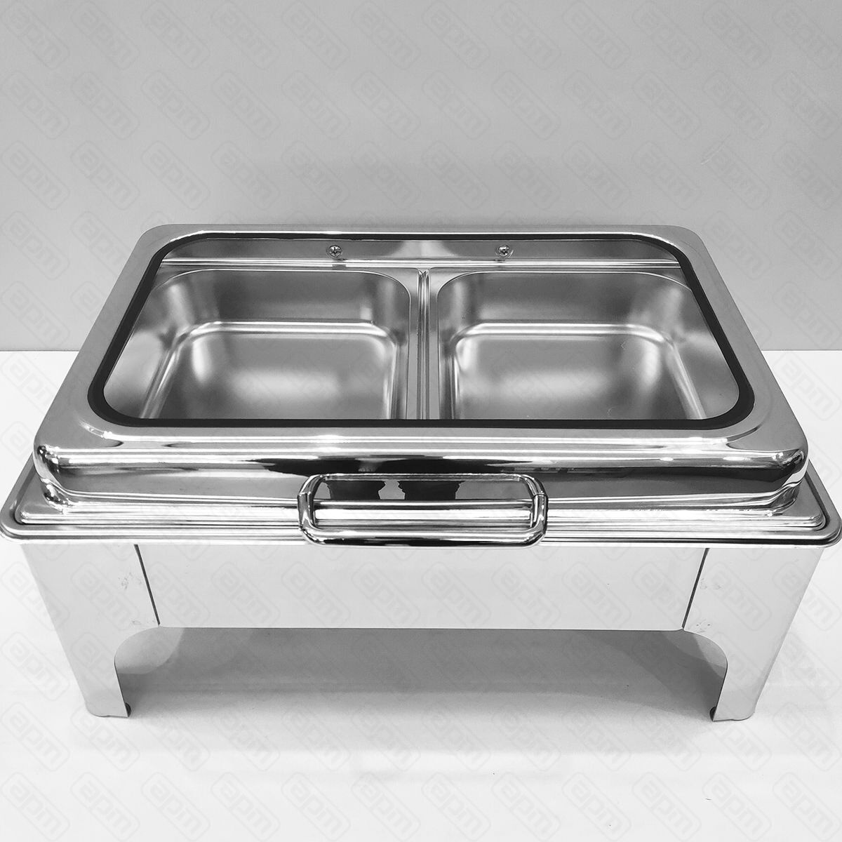 Мармит с откидной крышкой и обзорным стеклом9 л 1265нержавейкаЭконом SUNNEX - PL