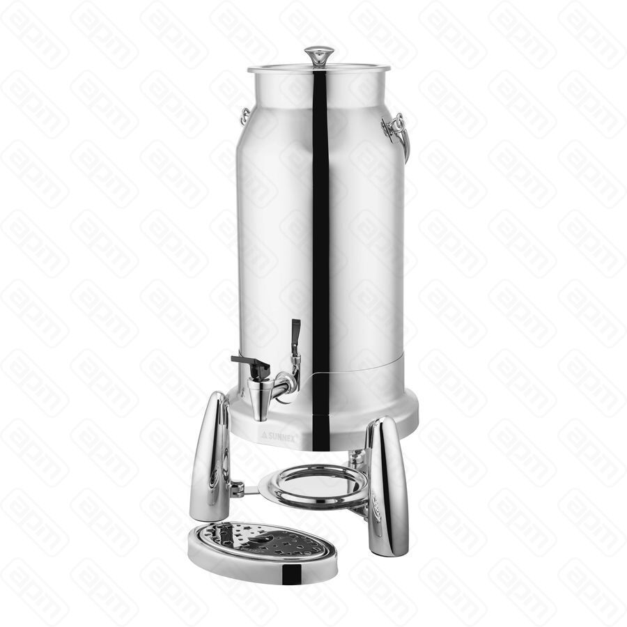 Диспенсер для сокамолока с тубой для льда 5 л нержавейка OSLO PL Proff Cuisine