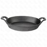 Сковорода порционная овальная с ручками 2116 см чугун  подставка из фанеры PL Proff Cuisine