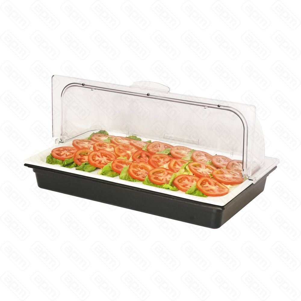 Поднос фарфоровый с пластиковой крышкой и емкостью для хладогена GN11 PL Proff Cuisine