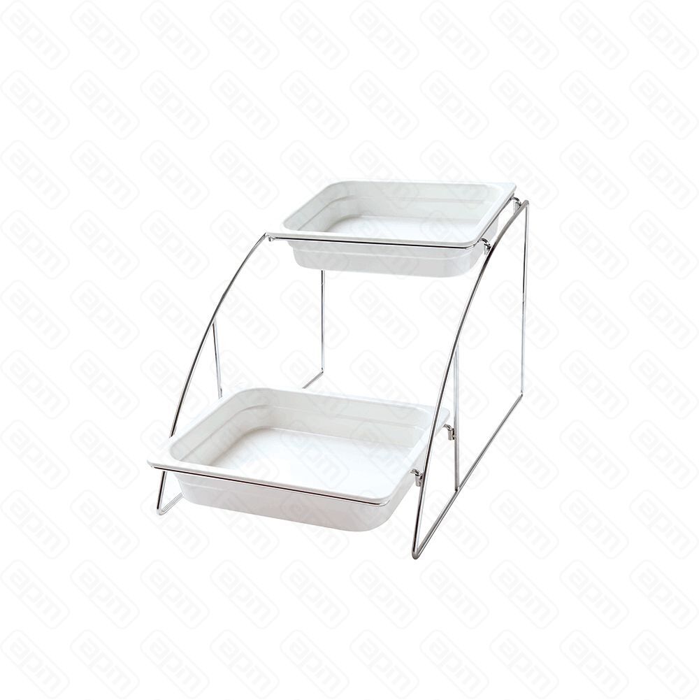 Подставка хромированная для гастроемкостей GN12 360525325 мм 2 яруса PL Proff Cuisine