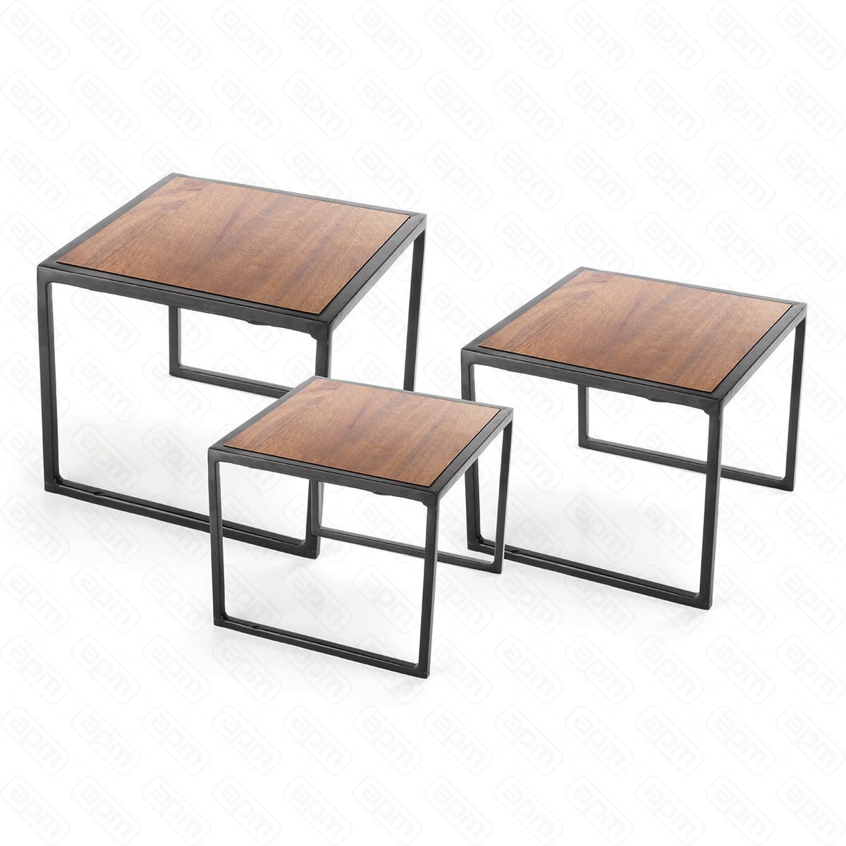 Набор из 3-х фуршетных подставок 1-171713  2-191917  3-222220 см PL Proff Cuisine