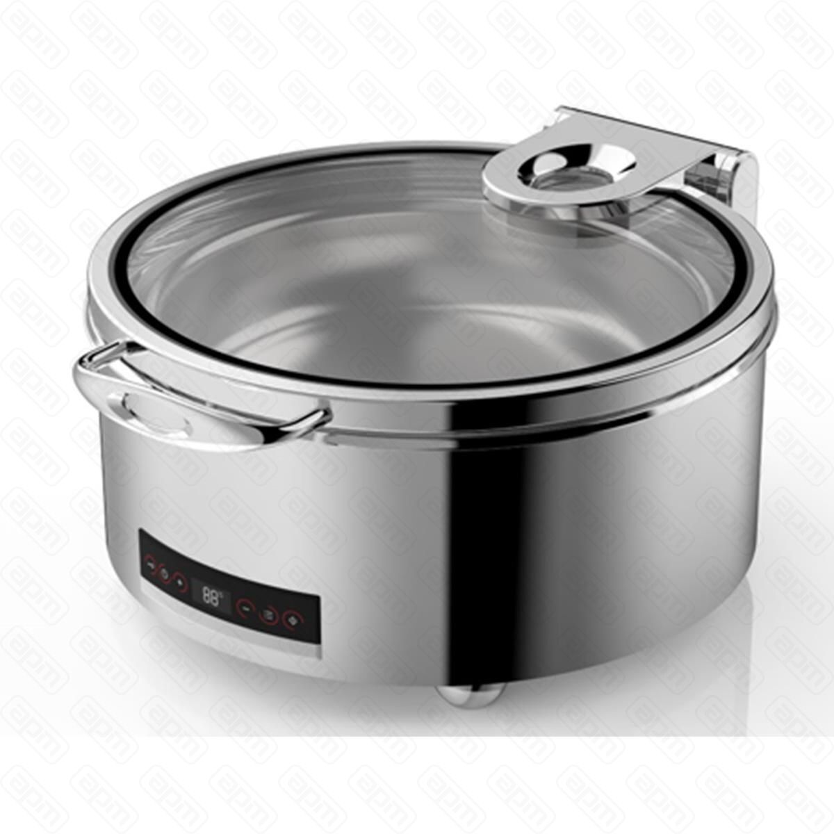 Мармит электрический 68 л круглый с откидной крышкой и окном сухой нагрев d36 см TERNI SUNNEX