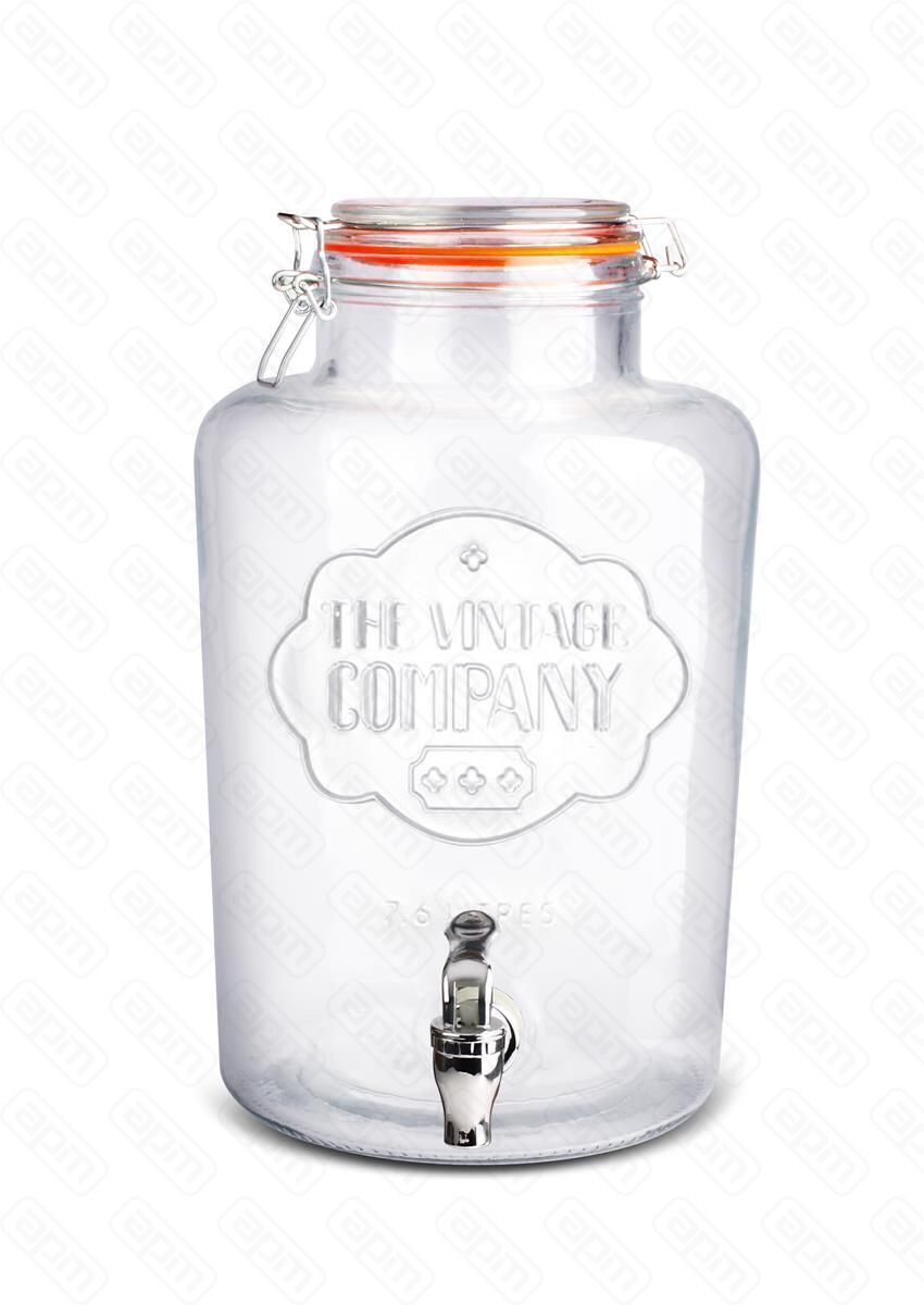 Диспенсер днапитковлимонадникстеклянный с краном 75 л PL - Proff Cuisine