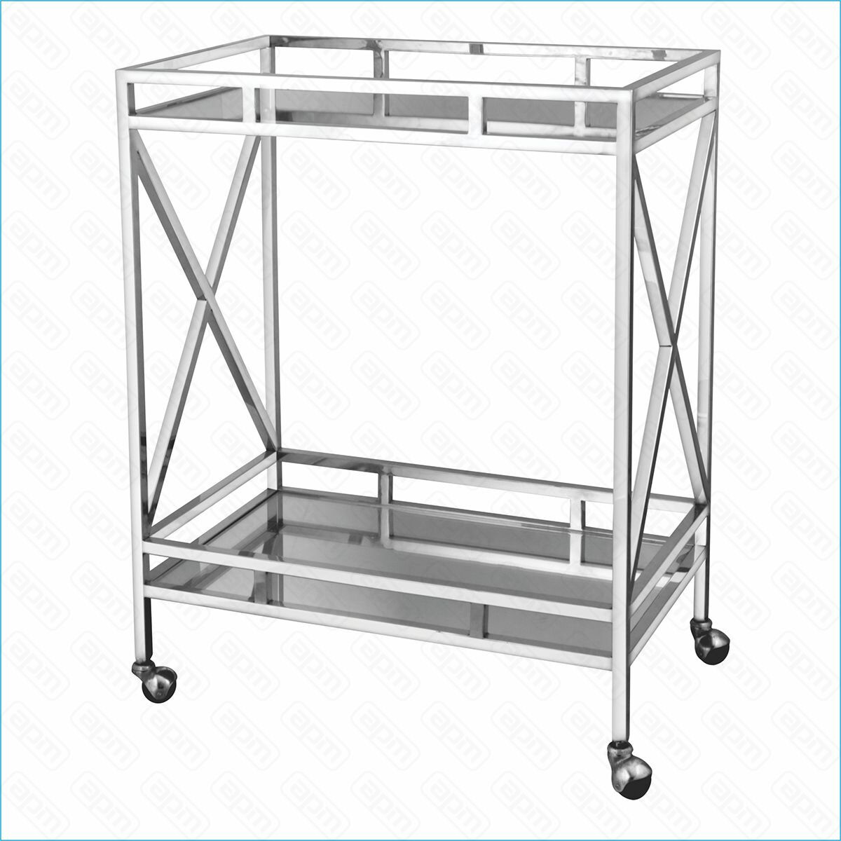 Тележка сервировочнаянержавеющая сталь 754597 см  PL--Hotelware