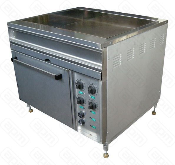 Электроплита ПЭМ 4-010-Н противни нерж сталь