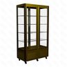 Витрина кондитерская Полюс D4 VM 800-1 R800C Сarboma Люкс 0109-0102 коричн-золот 2 дврешетки