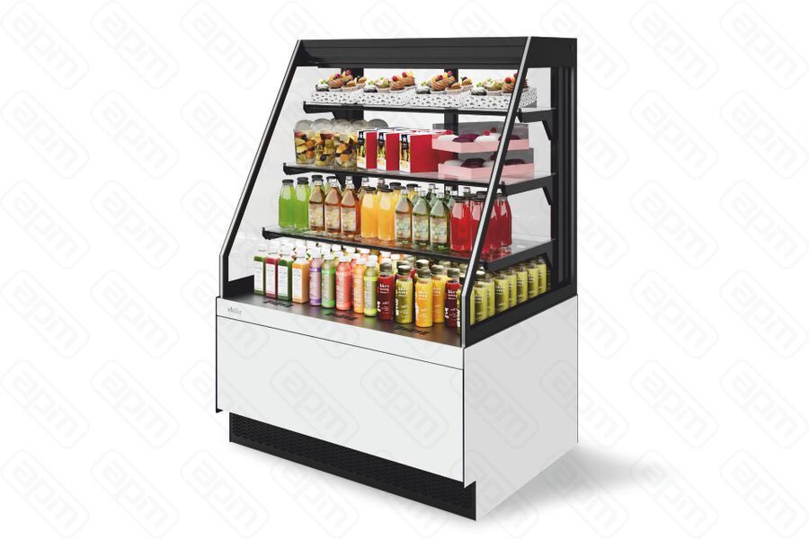 Витрина Кондитерская Vete II kub OFT 90 Белый глянец T9016VG033B9016