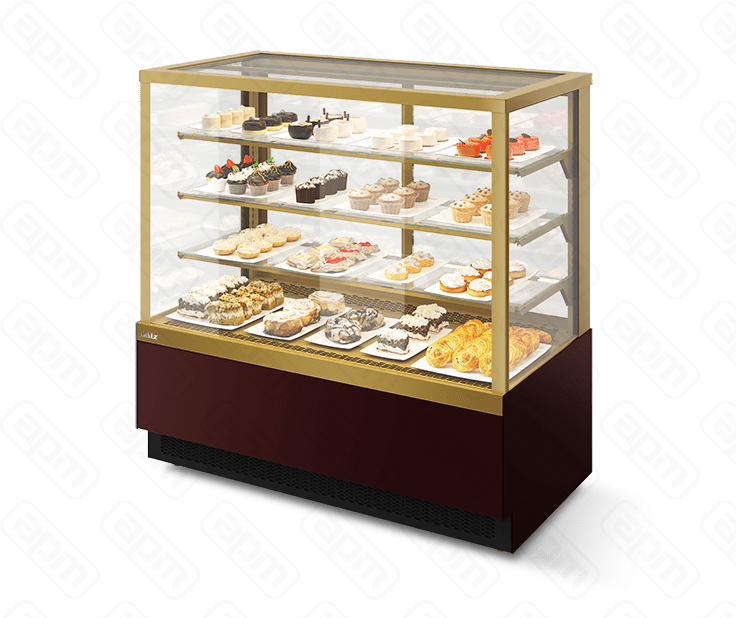 Витрина Кондитерская Vete kub lux 130 ШоколадЗолотой глянец T1036V1036BN23219