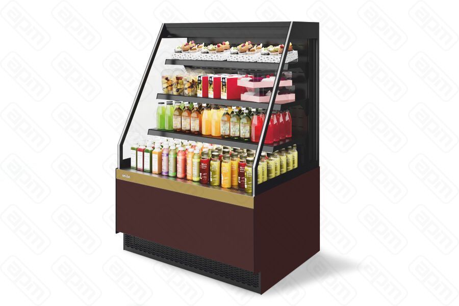 Витрина Кондитерская Vete II kub OF 90 ШоколадЗолотой глянец T1036V1036BN23219