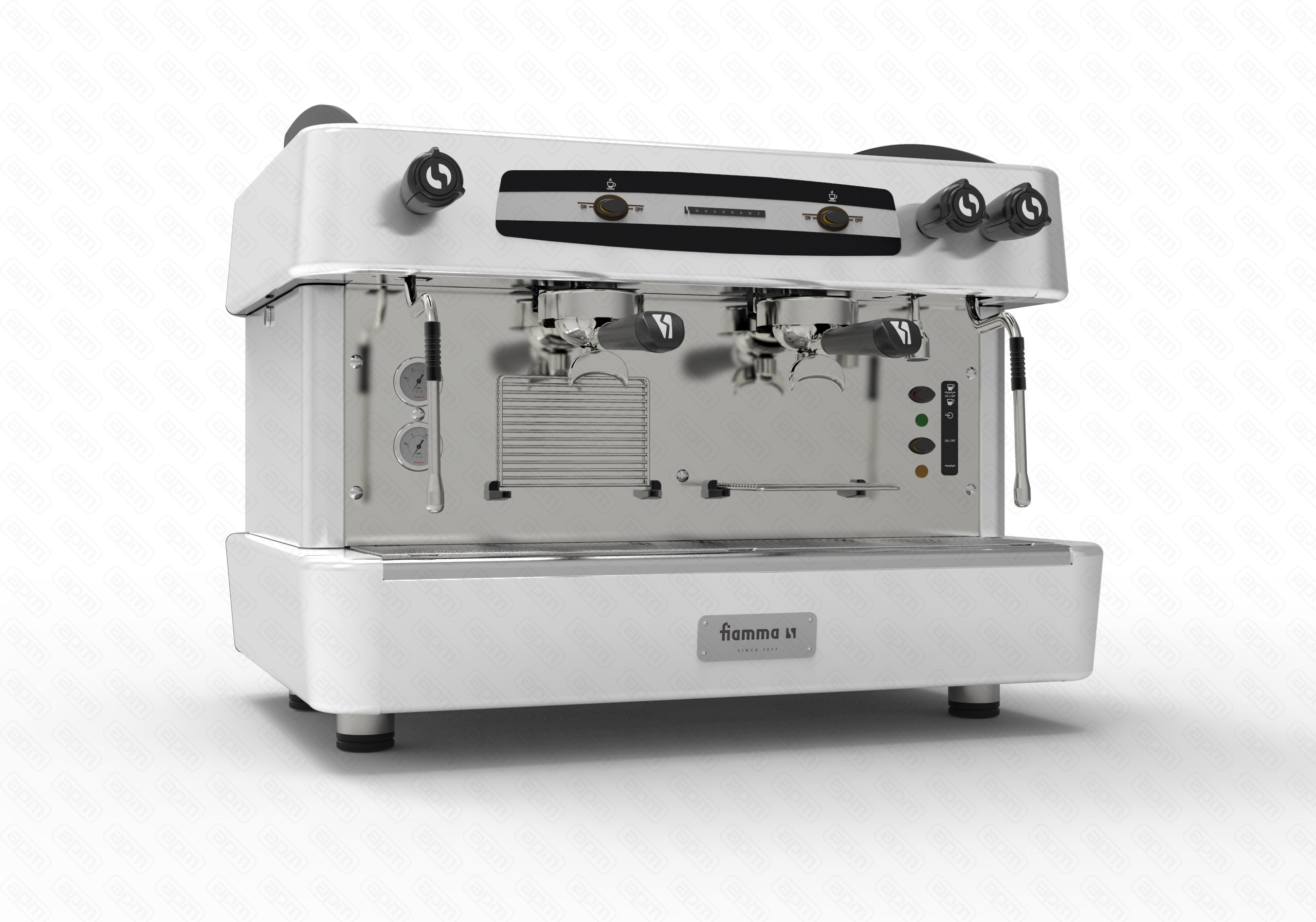 Кофемашина рожковая FIAMMA QUADRANT 2 TC WHITE полуавтомат 2 группы COFFEE MACHINE QUADRANT 2 TC WHITE