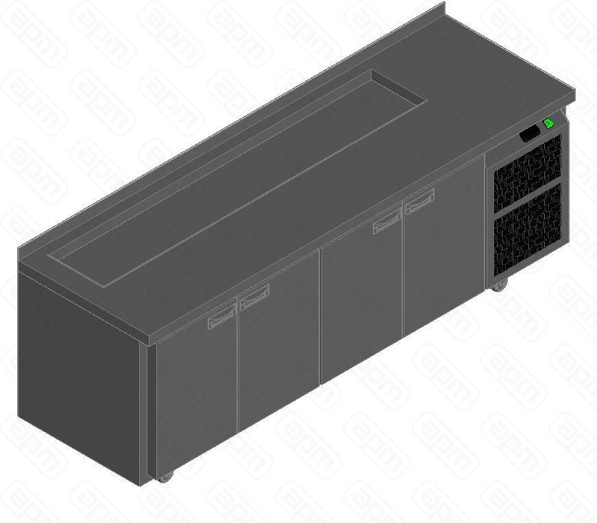СТОЛ ДЛЯ САЛАТОВ HICOLD SL1-1111GN 13 М