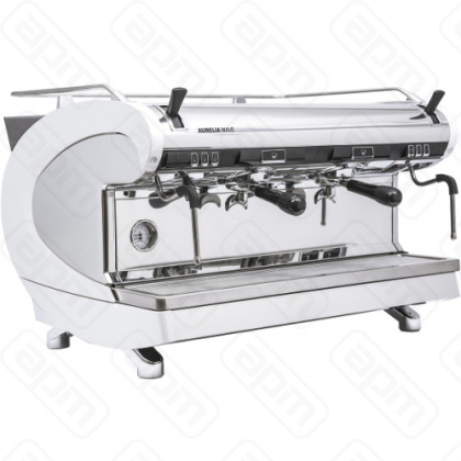 КОФЕМАШИНА РОЖКОВАЯ NUOVA SIMONELLI AURELIA WAVE SEM 2GR LED 220V ВЫСОКАЯ ГР ПОЛУАВТ БЕЛЫЙ ЖЕМЧУГ