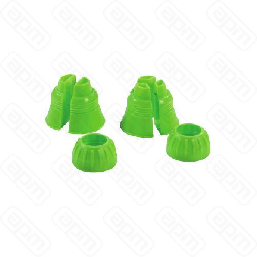 Набор адаптеров для 2-х и 3-х цветных кремов пластик 40-WA010